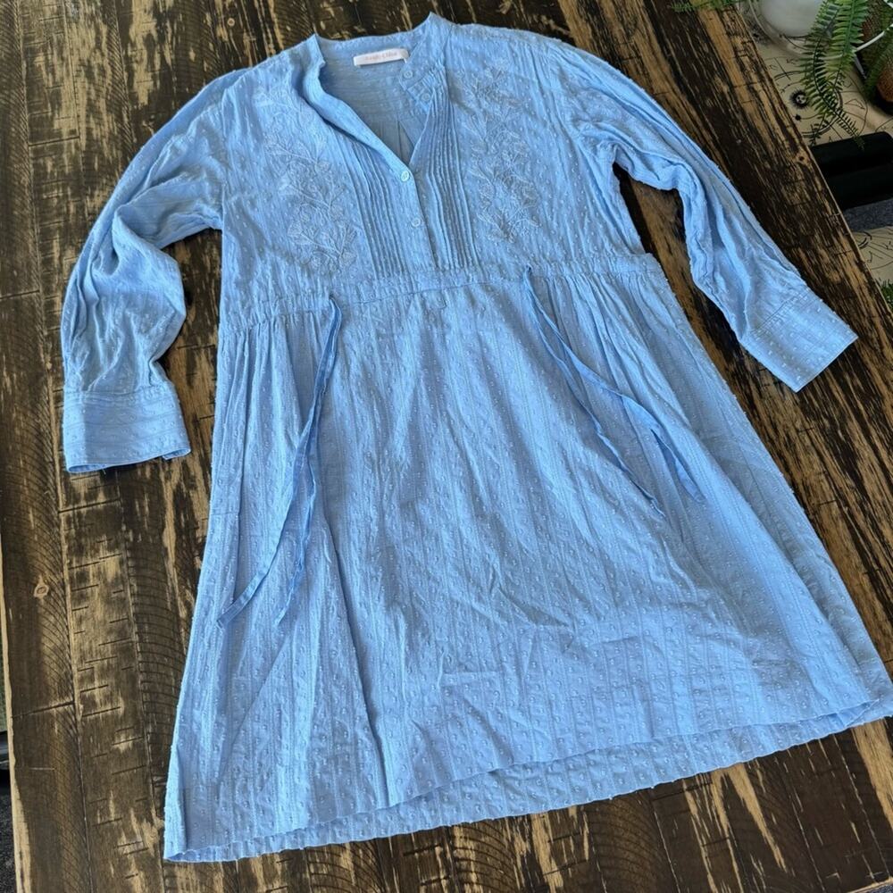 See by Chloé - Light Blue Chambray Tie Dress – Size Mediu - Picture 3 of 17